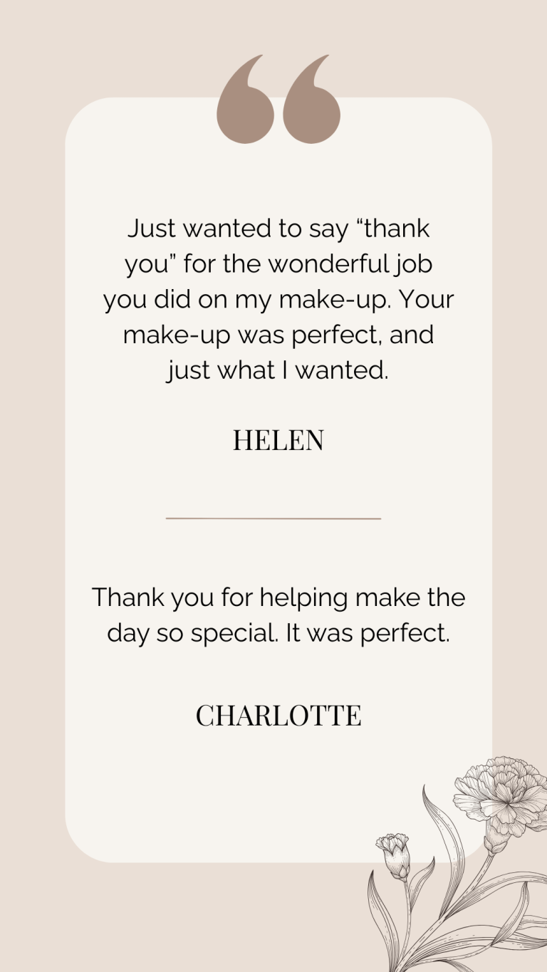 Testimonial from Chester and Cheshire brides whose weddings took place at Chester Town Hall.
