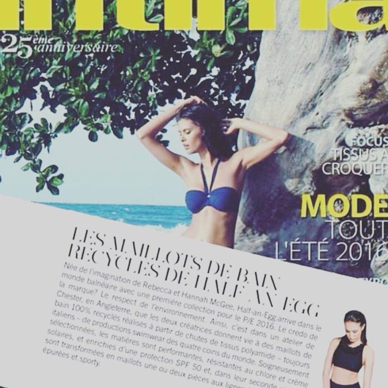 Intima French Luxury Lingerie and Swimwear magazine, showcasing editorial photoshoot with creative makeup artistry.
